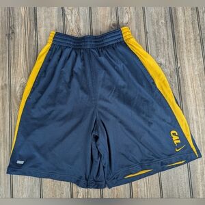 Nike Size Medium Dri-Fit Athletic Shorts Embroidered "Cal" With Swoosh